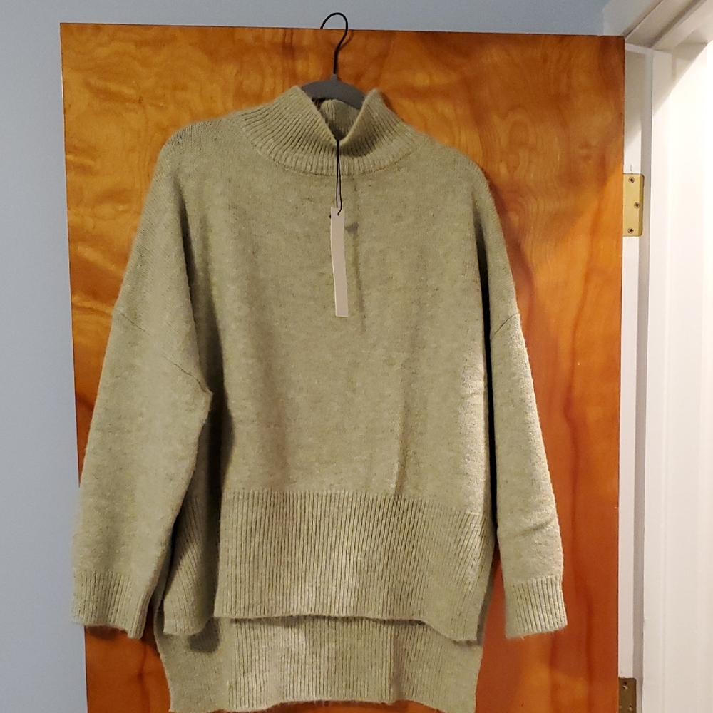 Mustard Seed Sage Turtleneck Sweater